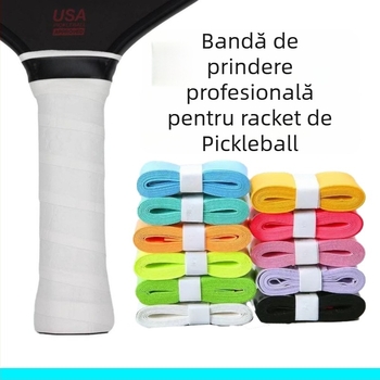 Bandă de priză pentru paleta de pickleball, material: floare de mătase, antiderapantă, absorbantă de transpirație, priză latex