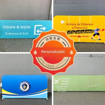 Gardă mobilă pentru pickleball și tenis cu suport display publicitar, cadru de teren, versiune A, pliabil. Material: țesătură warp-knit 250 g/m²; țeavă de aluminiu, necorozivă. Greutate: 5,2 kg. Potrivit pentru împărțirea zonelor de pickleball, fotbal și e