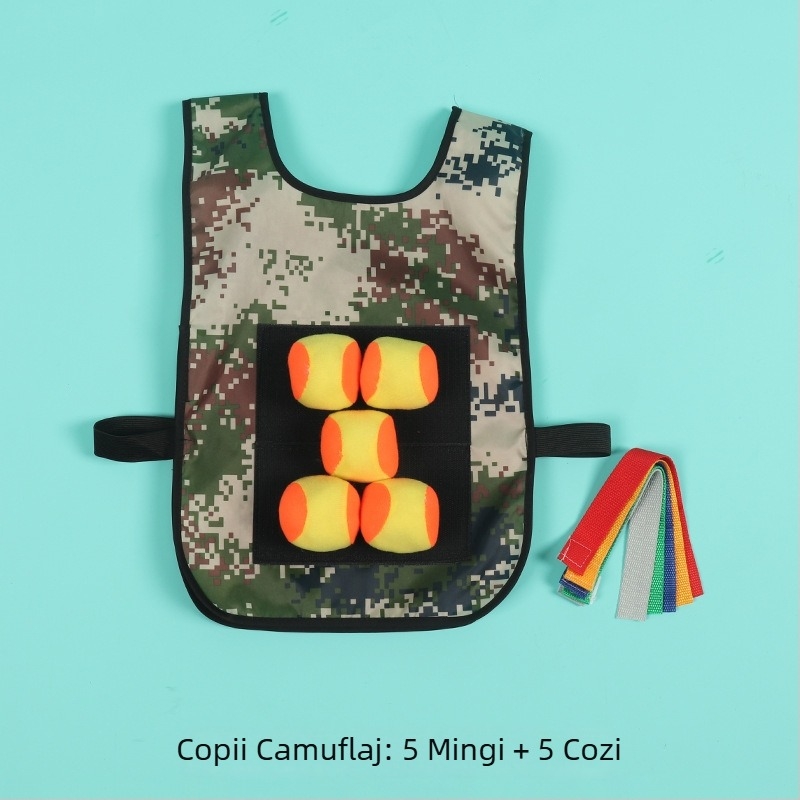 Vesta pentru copii cu mingi lipicioase – joc de aruncare țintă cu părinți