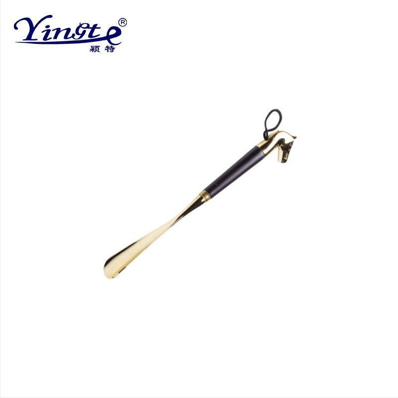 Șlefuitor de pantofi cu cap de leu și cap de cal, motiv zodiac de 12 semne, corp din lemn solid cu acoperire din aliaj, lungime 32 cm, model XB137, Yingte