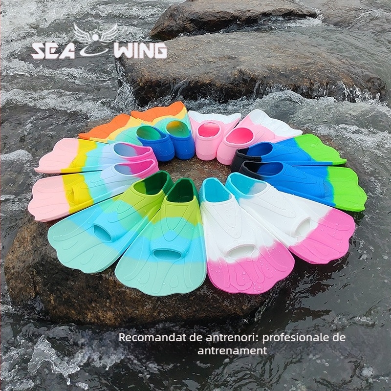 Finuri de înot din silicon, în formă de fluture, pentru adulți și copii – finuri de antrenament pentru stil liber și snorkeling