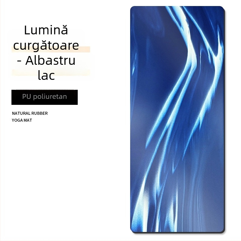 Covoraș de yoga PU, multicolor, 5 mm, 183 × 68 cm, antiderapant