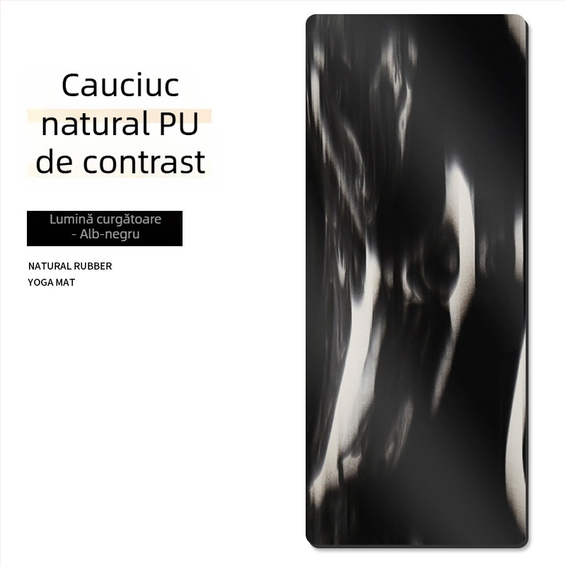Covoraș de yoga PU, multicolor, 5 mm, 183 × 68 cm, antiderapant