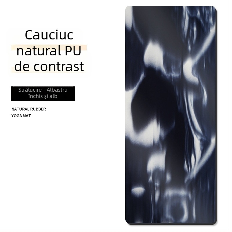 Covoraș de yoga PU, multicolor, 5 mm, 183 × 68 cm, antiderapant