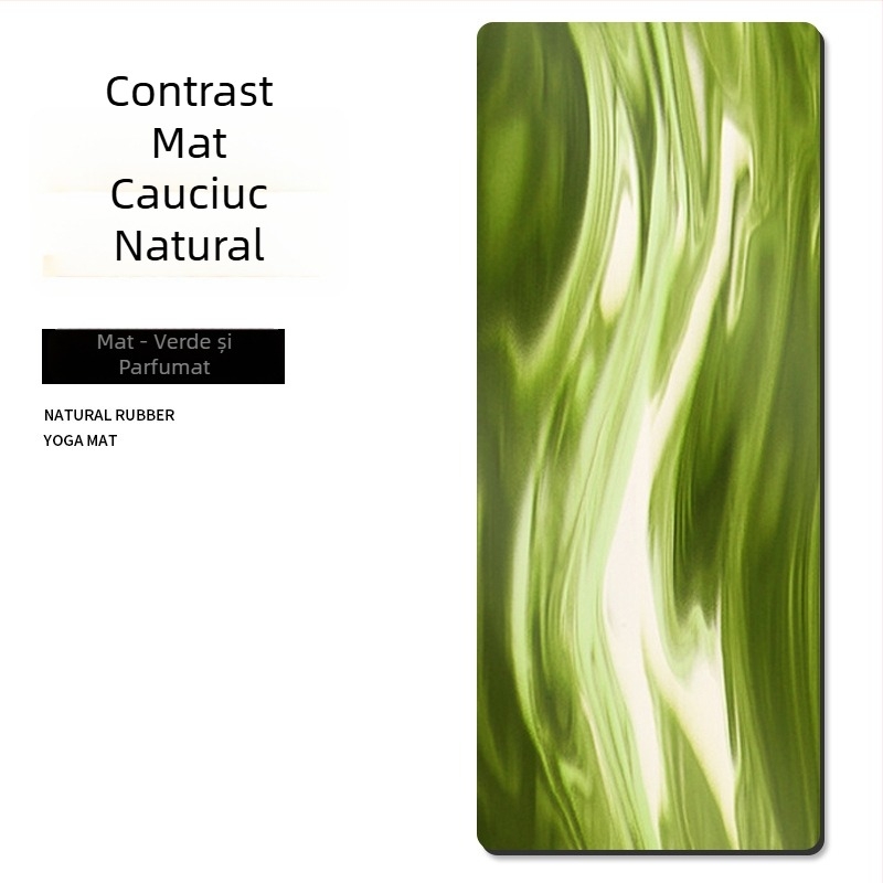 Covoraș de yoga PU, multicolor, 5 mm, 183 × 68 cm, antiderapant