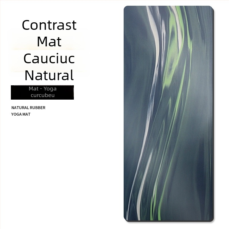 Covoraș de yoga PU, multicolor, 5 mm, 183 × 68 cm, antiderapant