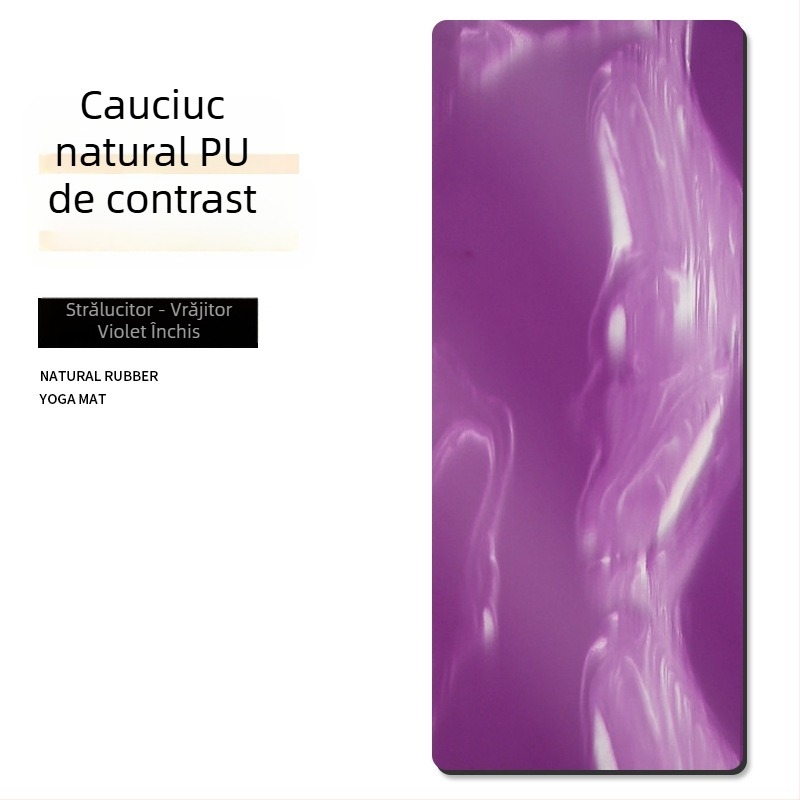 Covoraș de yoga PU, multicolor, 5 mm, 183 × 68 cm, antiderapant