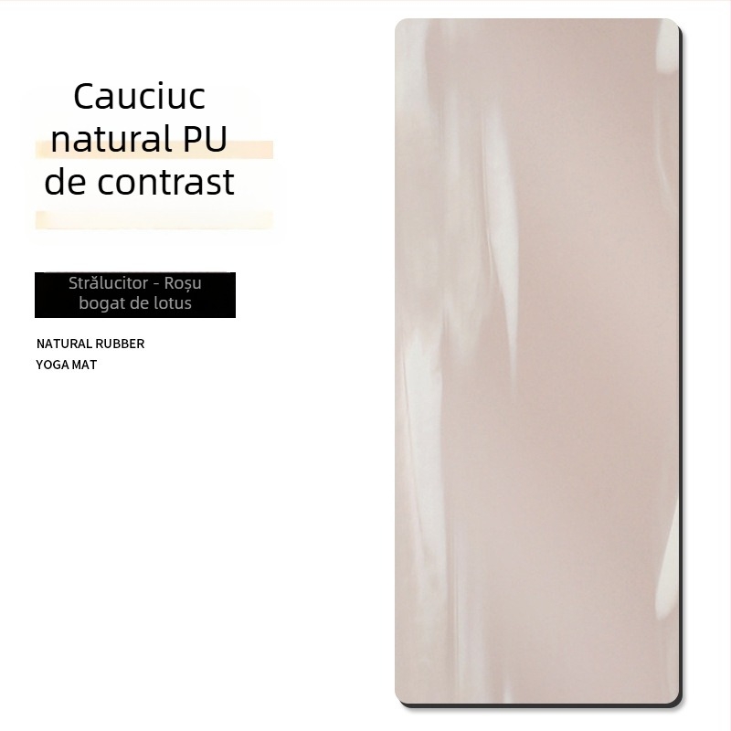 Covoraș de yoga PU, multicolor, 5 mm, 183 × 68 cm, antiderapant