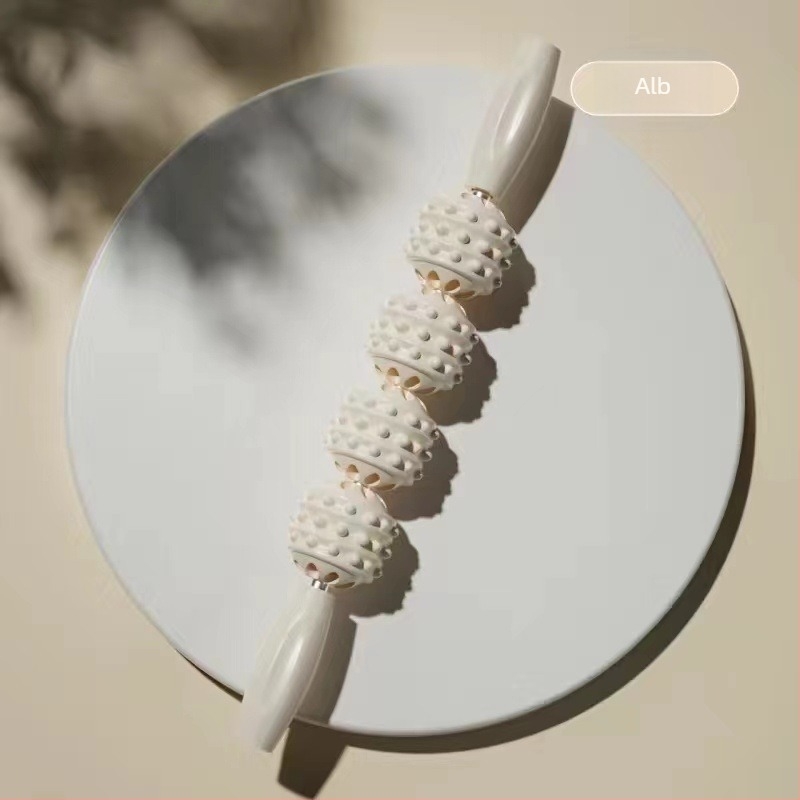 Rola de masaj pentru picioare cu roți inel — dispozitiv portabil pentru masajul gambelor (3–4 roți)