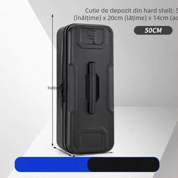 Geantă impermeabilă pentru pescuit marin, cu carcasă rigidă și model carbon, pentru depozitare de năluci, fir, undiță și rotiță