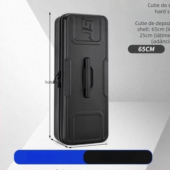 Geantă impermeabilă pentru pescuit marin, cu carcasă rigidă și model carbon, pentru depozitare de năluci, fir, undiță și rotiță