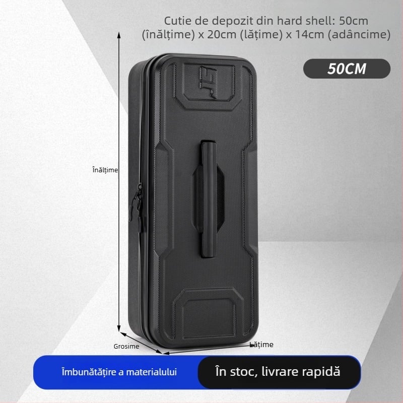 Geantă impermeabilă pentru pescuit marin, cu carcasă rigidă și model carbon, pentru depozitare de năluci, fir, undiță și rotiță