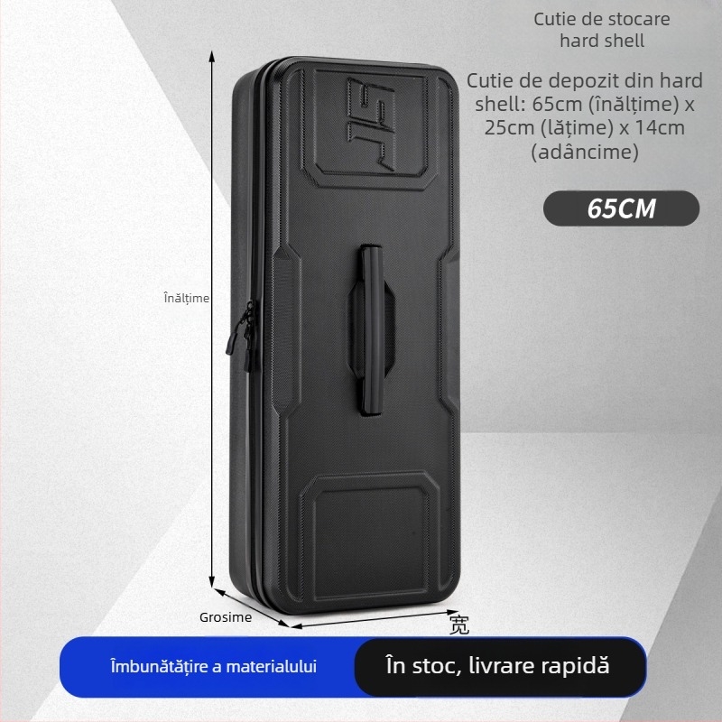 Geantă impermeabilă pentru pescuit marin, cu carcasă rigidă și model carbon, pentru depozitare de năluci, fir, undiță și rotiță