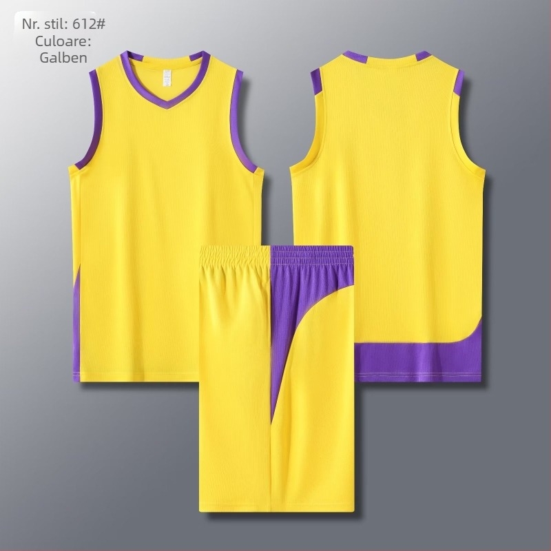 Set tricouri baschet pentru antrenament – unisex, 100% poliester, vară