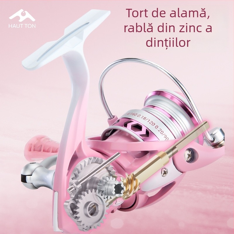 Mulinetă Spinning pentru pescuit — Haut ton/Haodun — aruncare la distanță mare — tambur metalic — pachet de 40 buc