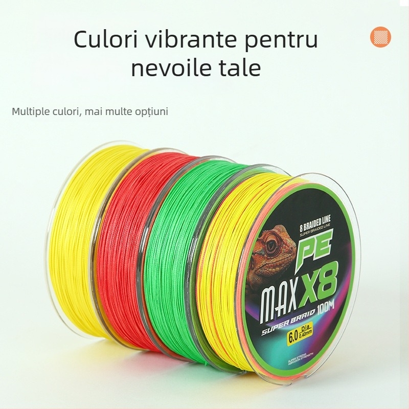 Kant PE linie principală de pescuit, 8 filamente, 100 m