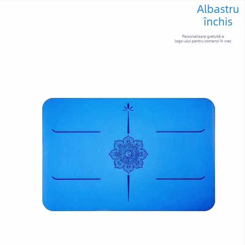 Saltea de yoga – cauciuc natural, 8 mm, linie de asane