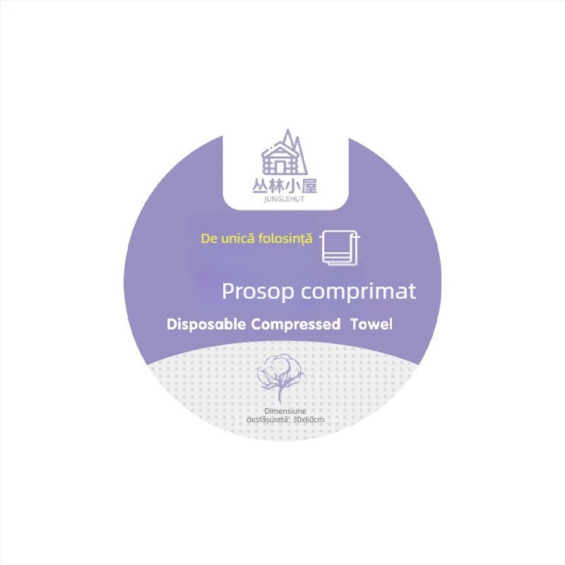 Prosoape de baie de unică folosință, comprimat, din fibre vegetale, 50 g sau mai mult, ambalată individual, prosop de față portabil pentru călătorii