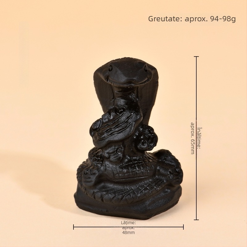 Ornamente zodiac din obsidian - Figurine zodiac sculptate manual pentru decor acasă și la birou, Anul zodiacal