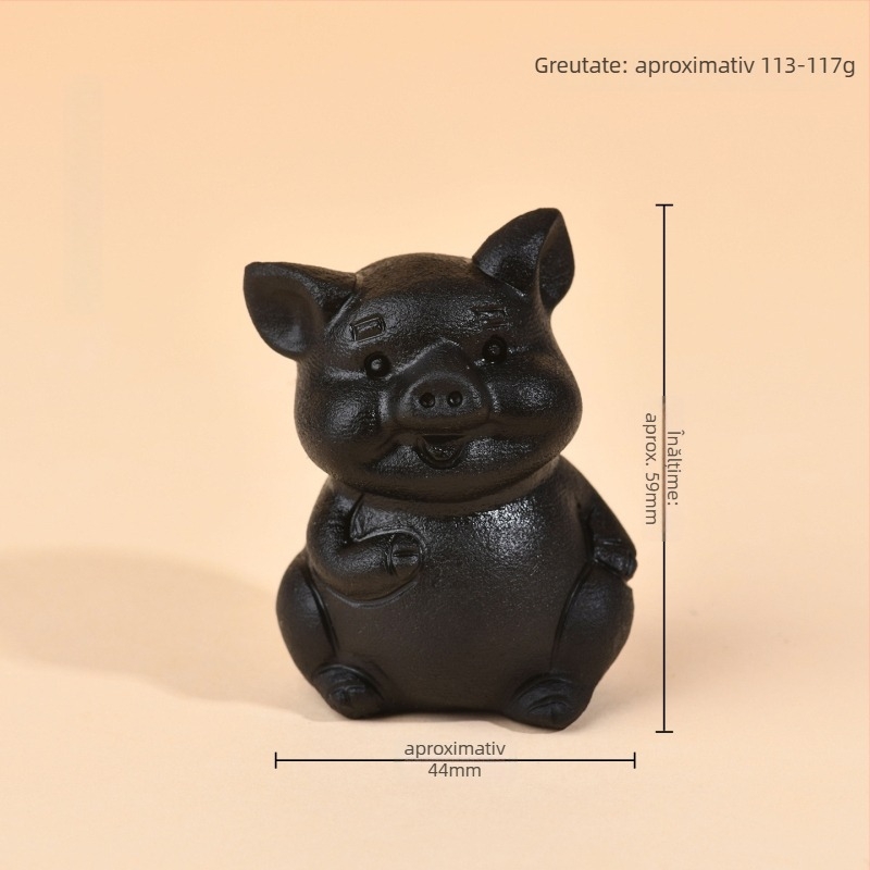 Ornamente zodiac din obsidian - Figurine zodiac sculptate manual pentru decor acasă și la birou, Anul zodiacal