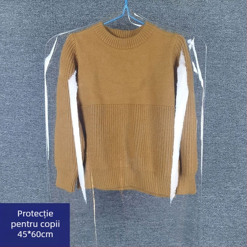 Husă de praf pentru haine, din plastic, stil modern simplu, protecție împotriva prafului (Nr. produs 1001281801)