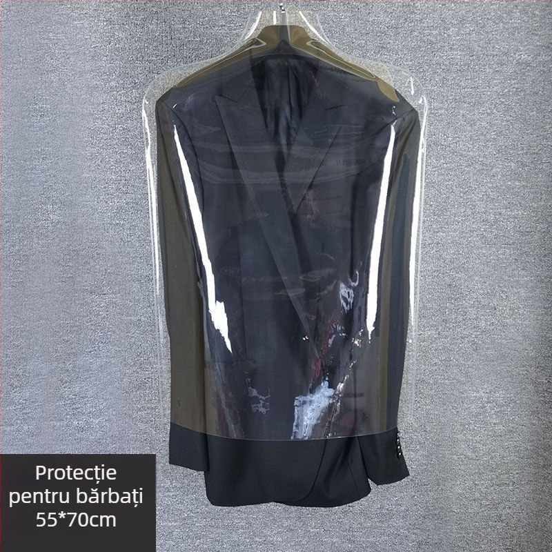 Husă de praf pentru haine, din plastic, stil modern simplu, protecție împotriva prafului (Nr. produs 1001281801)