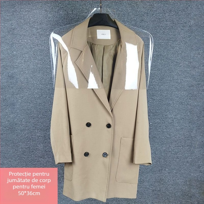 Husă de praf pentru haine, din plastic, stil modern simplu, protecție împotriva prafului (Nr. produs 1001281801)