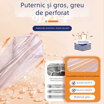 Capac de protecţie împotriva prafului, de unică folosinţă, pentru electrocasnice, din plastic transparent, potrivit pentru gătitor de orez, oală şi cuptor cu microunde