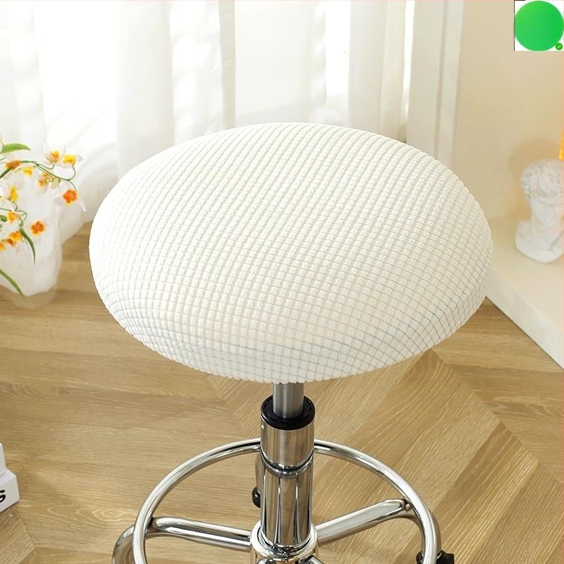 Husă rotundă pentru taburet – husă elastică de protecție pentru scaunul de înfrumusețare; Material: PVC; Brand: PTHRED; Funcție: rezistență la temperaturi înalte; Stil: Nordic; Model: solid