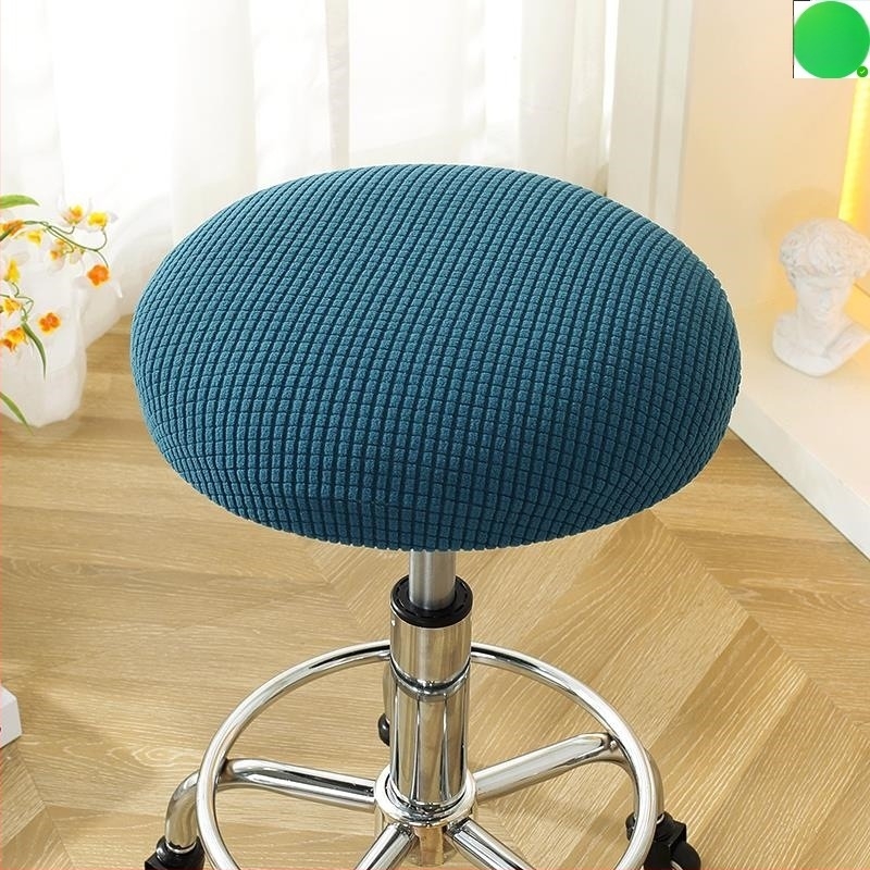 Husă rotundă pentru taburet – husă elastică de protecție pentru scaunul de înfrumusețare; Material: PVC; Brand: PTHRED; Funcție: rezistență la temperaturi înalte; Stil: Nordic; Model: solid