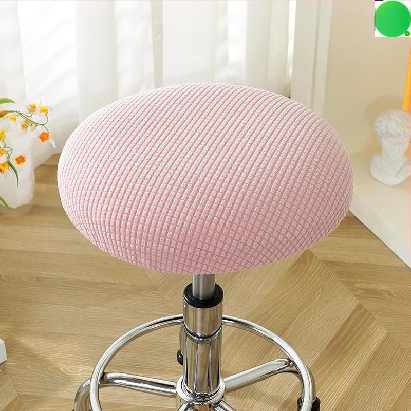 Husă rotundă pentru taburet – husă elastică de protecție pentru scaunul de înfrumusețare; Material: PVC; Brand: PTHRED; Funcție: rezistență la temperaturi înalte; Stil: Nordic; Model: solid