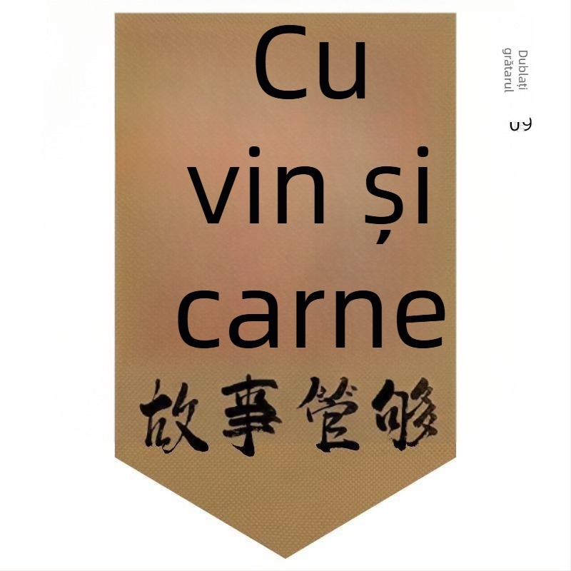 Decorațiune de interior pentru restaurant: steaguri triunghiulare din bumbac-lin