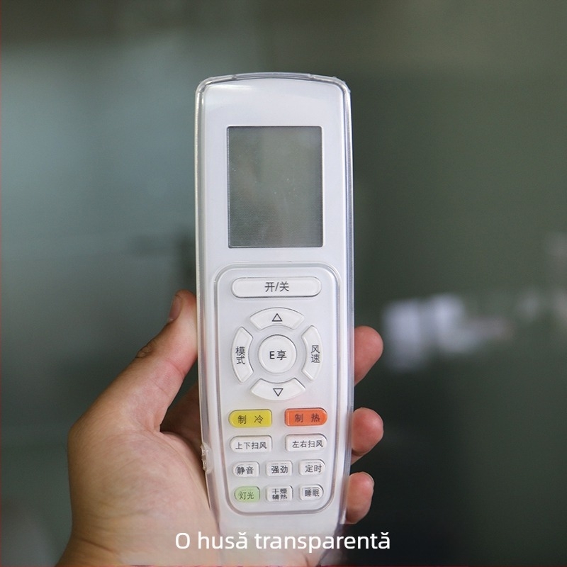 Protecție pentru telecomanda de aer condiționat Gree - husă transparentă din material flexibil, Material: Silk flower; Țesătură principală: Bumbac; Stil: General; Cod produs: F98mm6jhjs5999