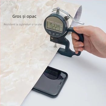 Tapet autoadeziv impermeabil pentru baie, aspect plăci ceramice