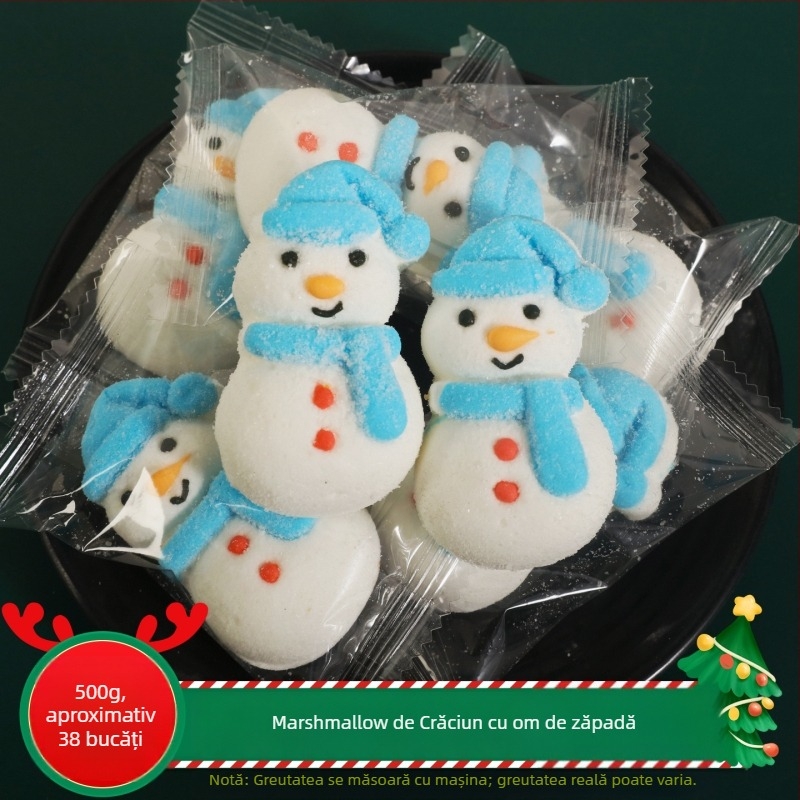 Snow ice cream marshmallow 500 g, produs certificat, termen de valabilitate 12 luni, depozitare în loc uscat și răcoros