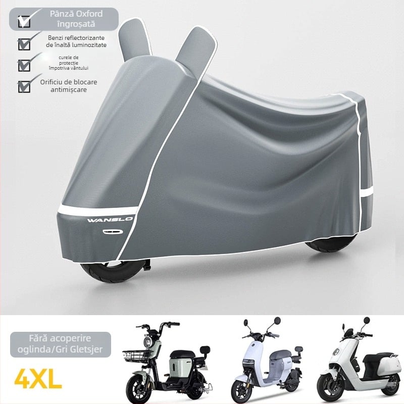 Husă pentru vehicule electrice, protecție împotriva ploii, soarelui și prafului – pentru biciclete electrice și motociclete