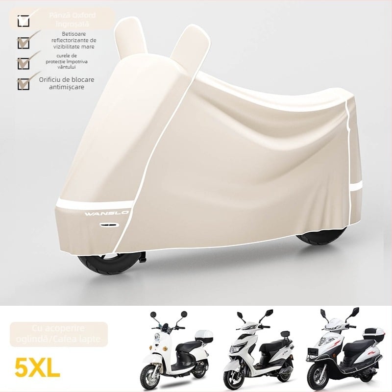 Husă pentru vehicule electrice, protecție împotriva ploii, soarelui și prafului – pentru biciclete electrice și motociclete