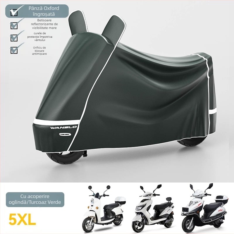 Husă pentru vehicule electrice, protecție împotriva ploii, soarelui și prafului – pentru biciclete electrice și motociclete