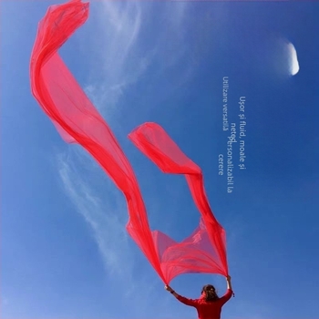 Șal Hanfu, inspirat de stilul antic Dunhuang, eșarfă lungă din chiffon, 100% poliester, țesătură simplă