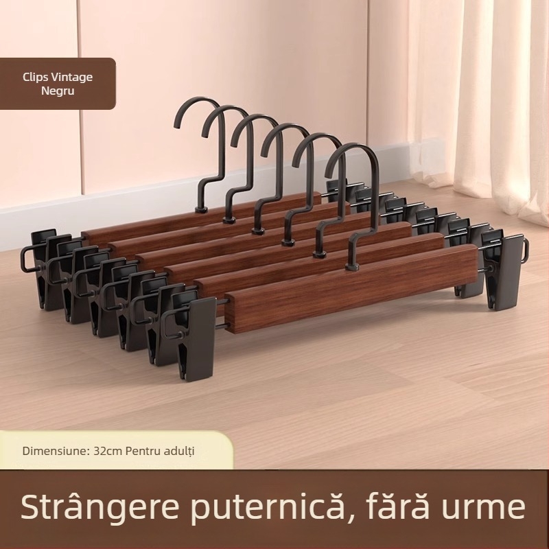 Clip pentru pantaloni pe suport | Metal, Model 9740, Stil modern minimalist, Nu se poate plia, Cutie: 200 buc.