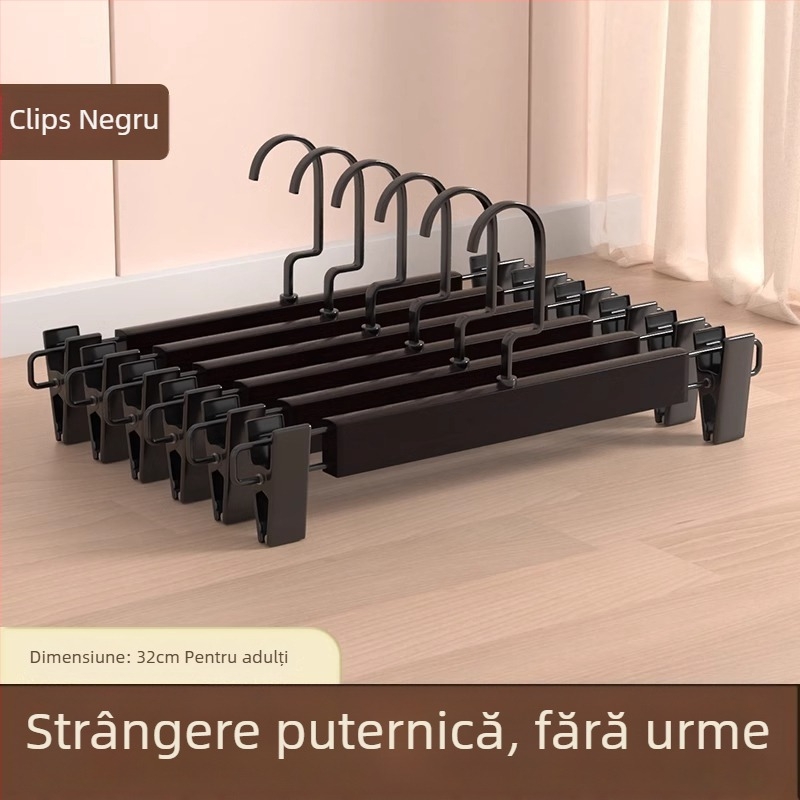 Clip pentru pantaloni pe suport | Metal, Model 9740, Stil modern minimalist, Nu se poate plia, Cutie: 200 buc.