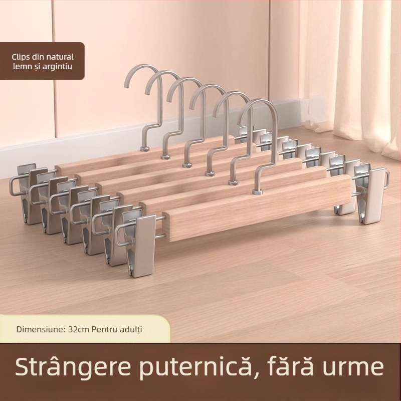 Clip pentru pantaloni pe suport | Metal, Model 9740, Stil modern minimalist, Nu se poate plia, Cutie: 200 buc.