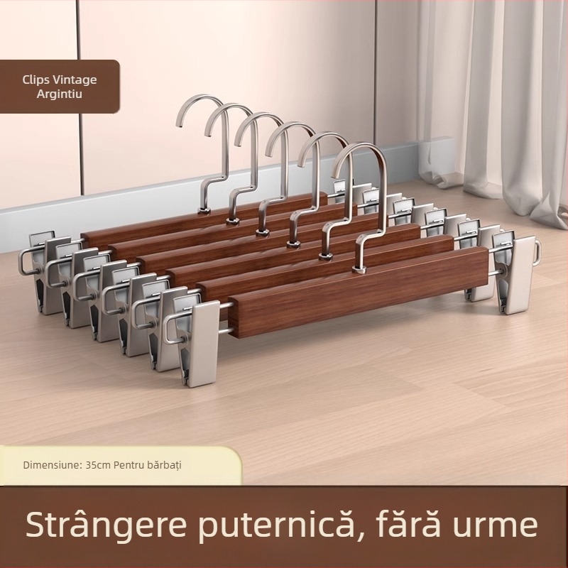 Clip pentru pantaloni pe suport | Metal, Model 9740, Stil modern minimalist, Nu se poate plia, Cutie: 200 buc.