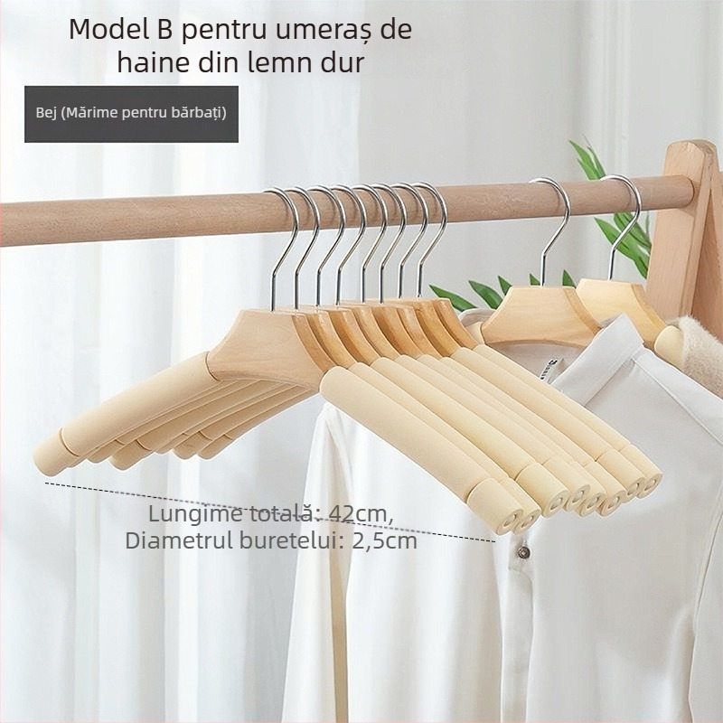 Clip de uscat pentru haine — antiaderent, fără urme, stil modern minimalist; material: burete; capacitate mare de susținere; potrivit pentru tricouri, costume, pantaloni (material: burete; caracteristici: antiaderent, fără urme; capacitate: mare)