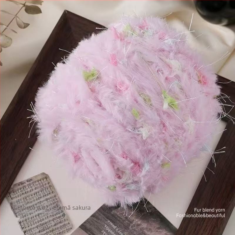 Fire Mohair Worsted pentru tricotat — certificat sigur pentru bebeluși, fir DIY, torsionare fină, fir tubular, ghem de fir