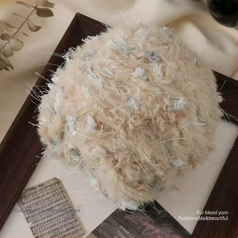 Fire Mohair Worsted pentru tricotat — certificat sigur pentru bebeluși, fir DIY, torsionare fină, fir tubular, ghem de fir