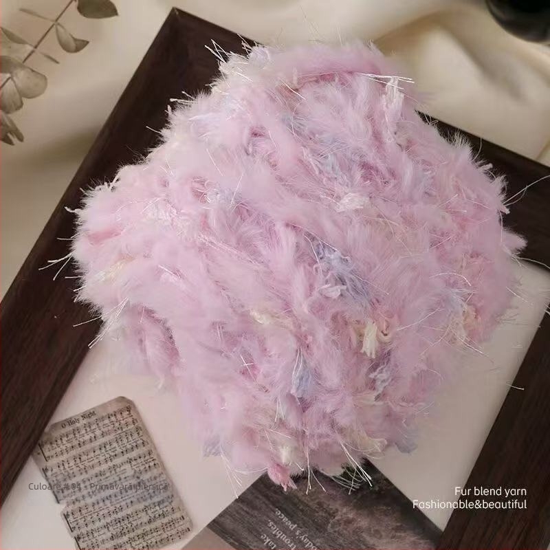 Fire Mohair Worsted pentru tricotat — certificat sigur pentru bebeluși, fir DIY, torsionare fină, fir tubular, ghem de fir