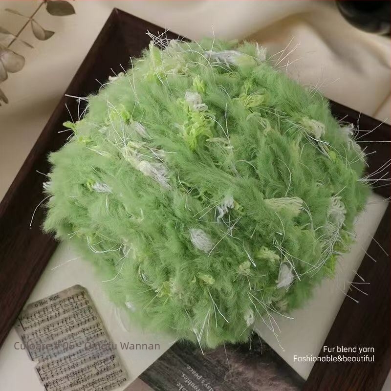 Fire Mohair Worsted pentru tricotat — certificat sigur pentru bebeluși, fir DIY, torsionare fină, fir tubular, ghem de fir