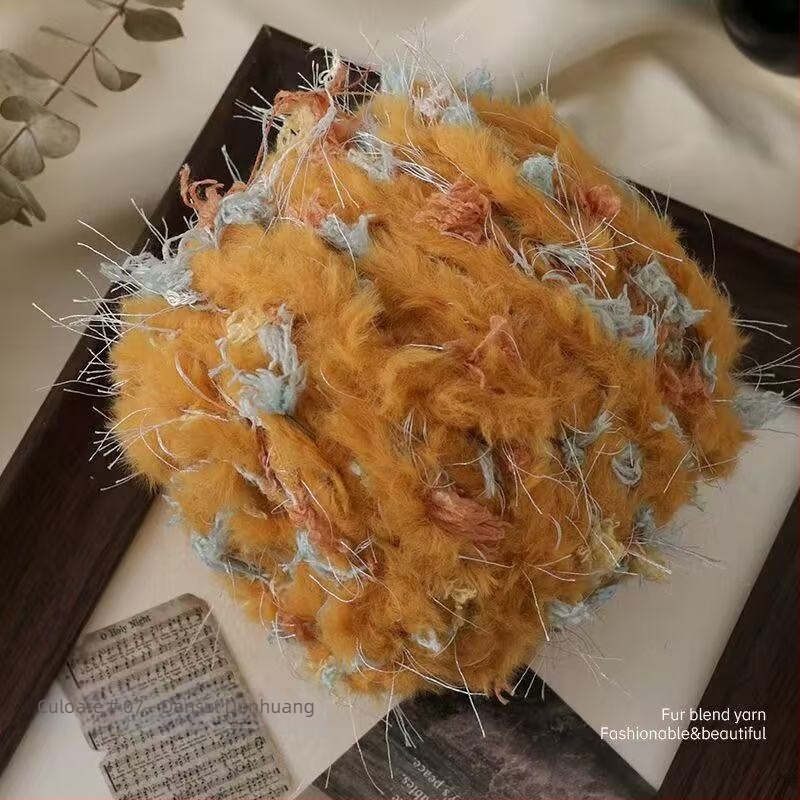 Fire Mohair Worsted pentru tricotat — certificat sigur pentru bebeluși, fir DIY, torsionare fină, fir tubular, ghem de fir