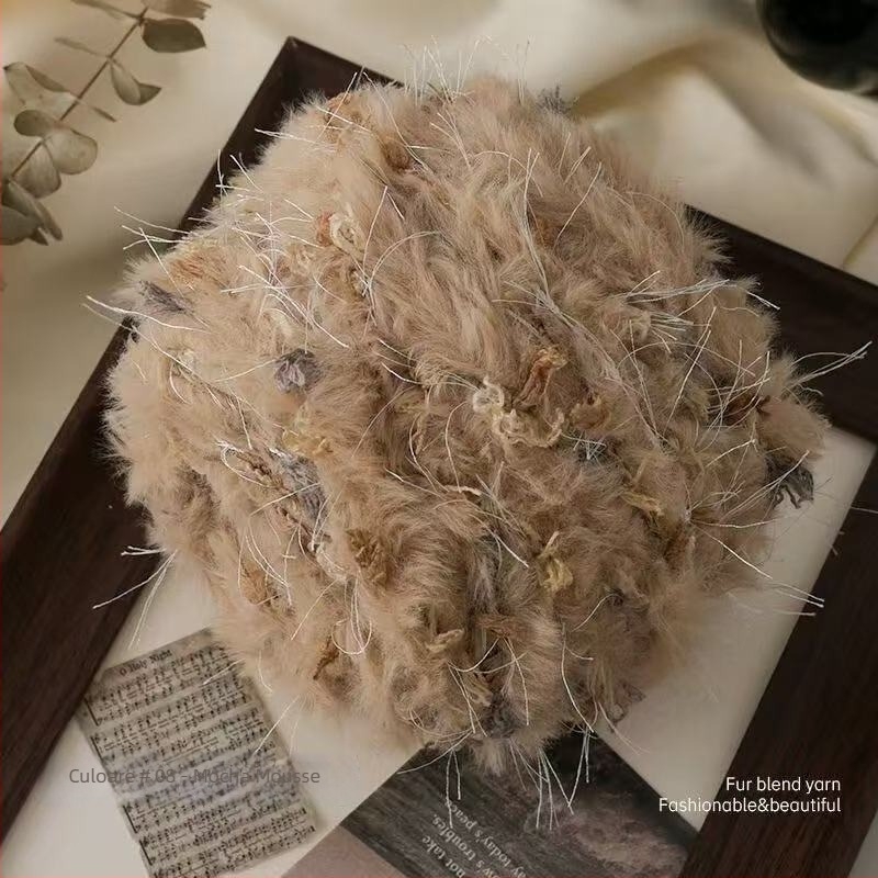 Fire Mohair Worsted pentru tricotat — certificat sigur pentru bebeluși, fir DIY, torsionare fină, fir tubular, ghem de fir